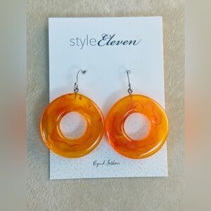 C Orange swirls in Acrylic